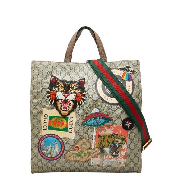 Gucci Handbags - GUCCI Cream Leather Shoulder Bag